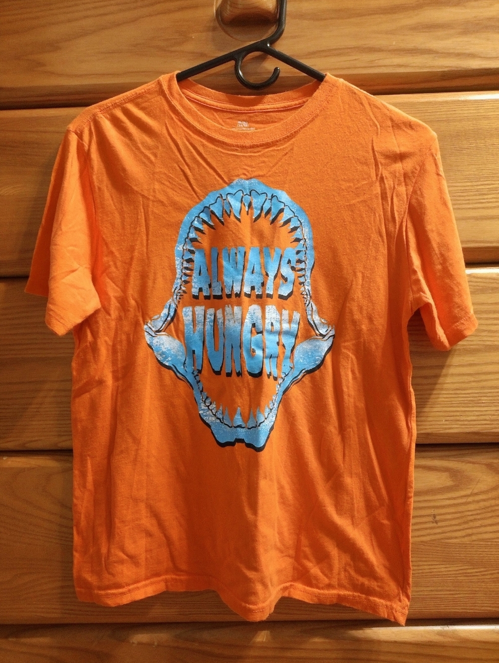 Always Hungry Orange Graphic Tee - Kid's Casual Shirt